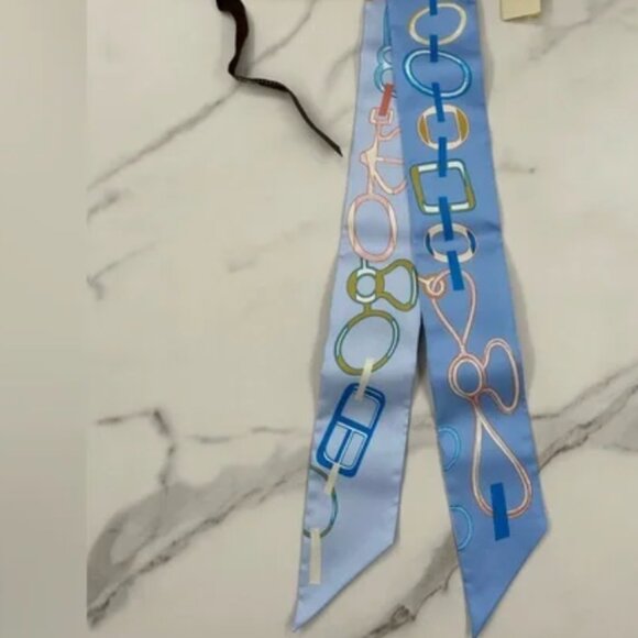 HERMES twilly NWT and tube - Picture 3 of 5